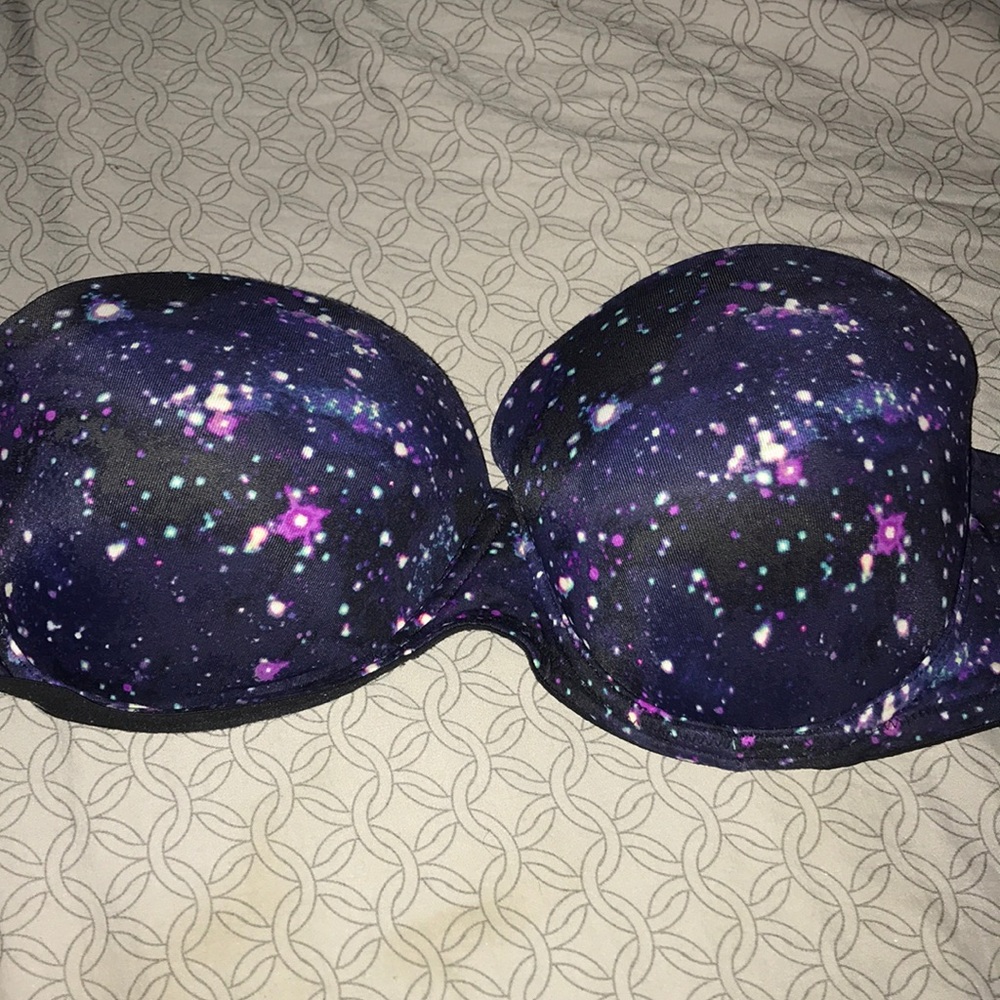 victoria’s secret galaxy strapless bra